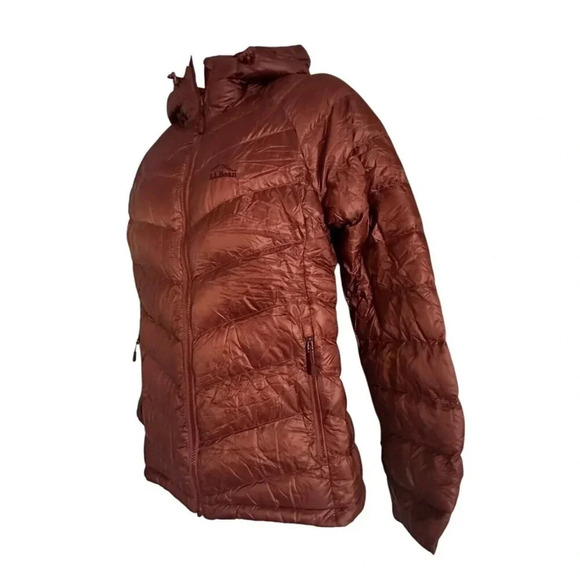 LL Bean Ultralight Goose Down 850 Downtek Puffer Hooded Jacket Womens Size S REG - Picture 3 of 16